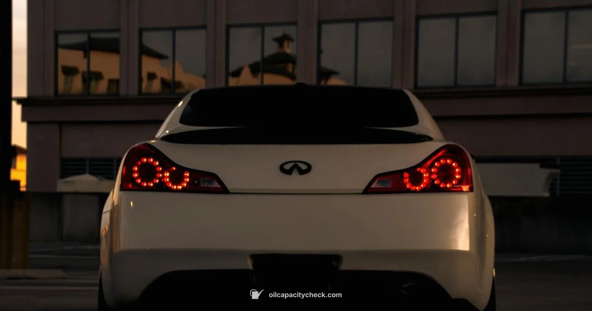 G37 Oil Capacity - Oil Capacity Check