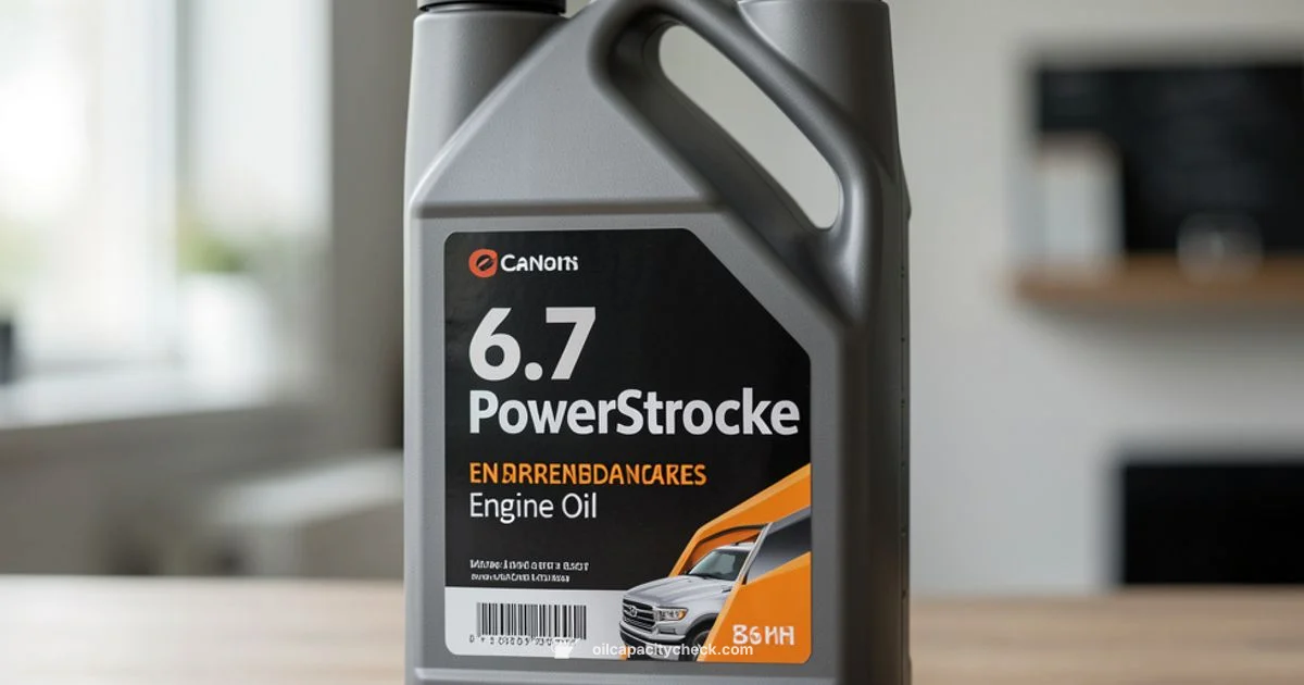 6.7 PowerStroke Oil Capacity - Oil Capacity Check