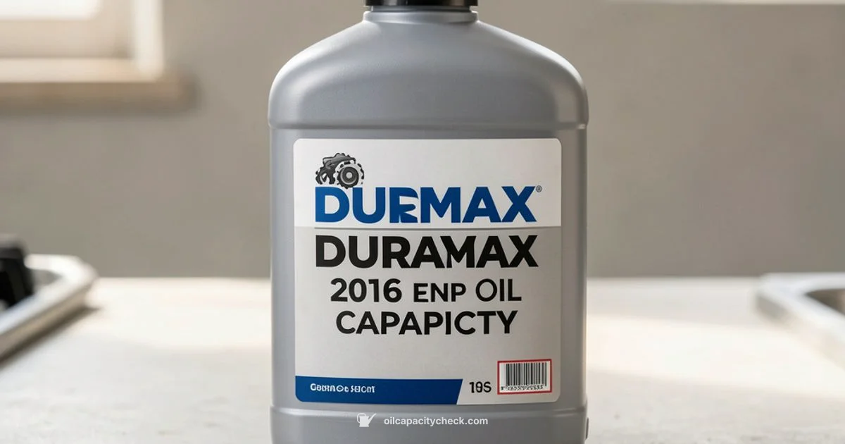 Duramax Oil Capacity - Oil Capacity Check