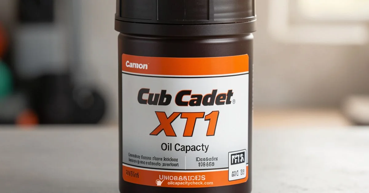 XT1 Oil Capacity - Oil Capacity Check