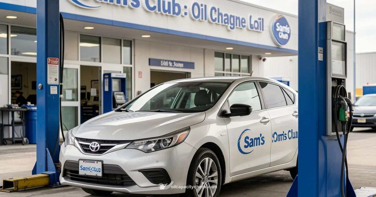Oil Change at Sam's Club - Oil Capacity Check