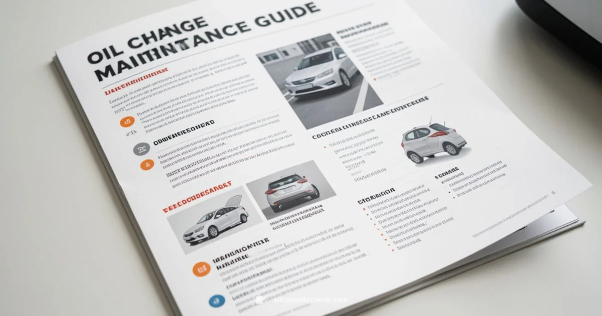 Oil Change Guide - Oil Capacity Check