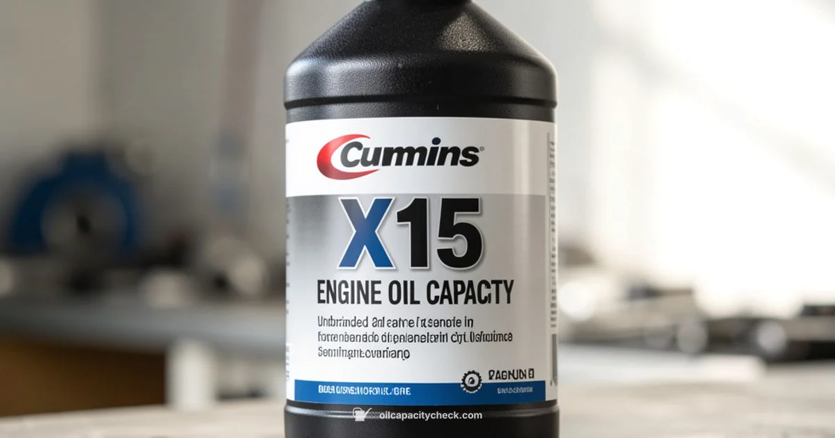 X15 Oil Capacity - Oil Capacity Check
