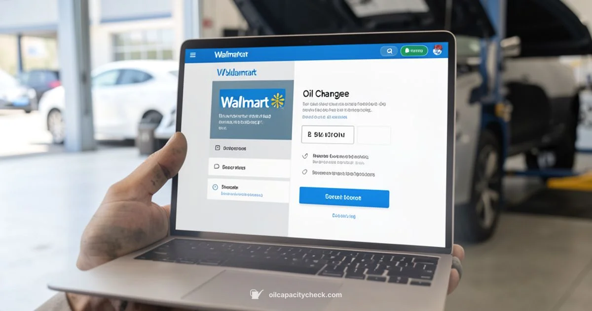 Oil Change at Walmart - Oil Capacity Check