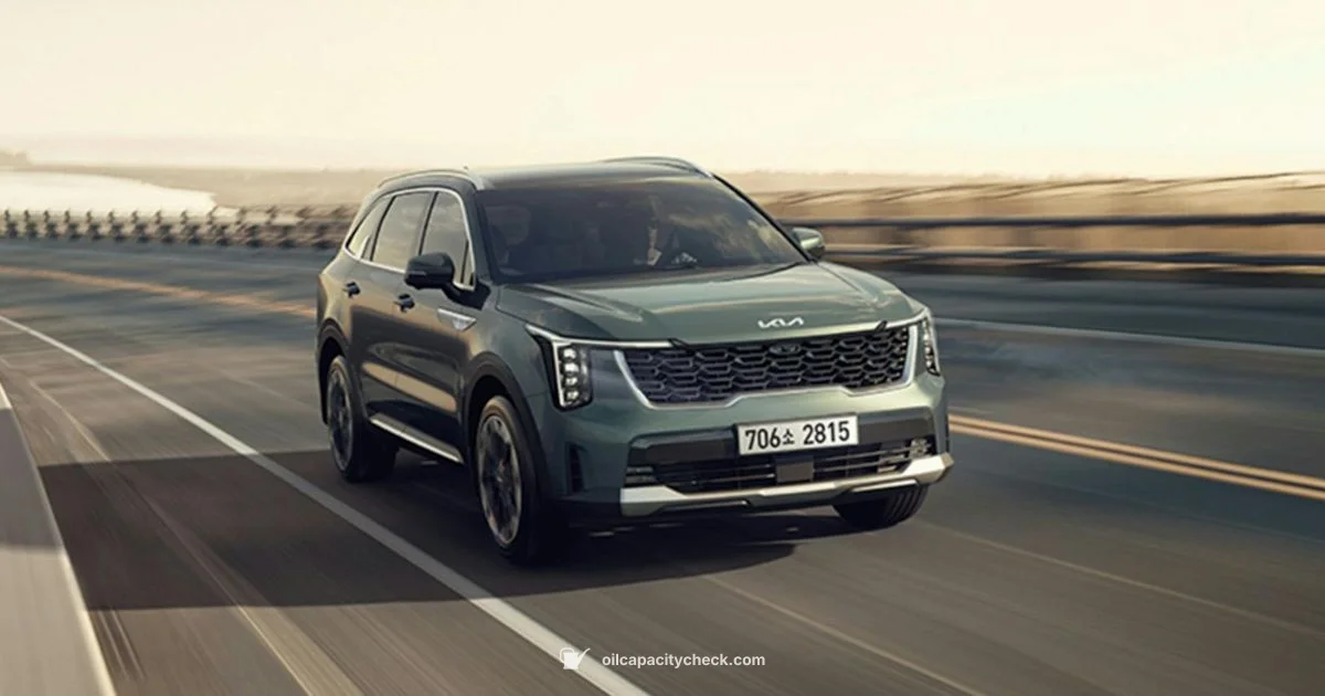 Sorento Oil Guide - Oil Capacity Check