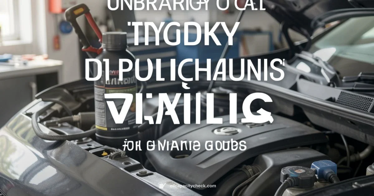 Oil Change Guide - Oil Capacity Check