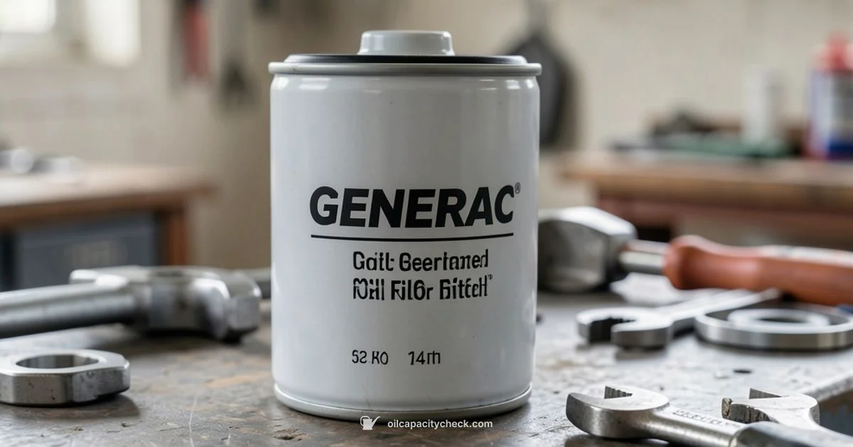 Gen Oil Filter Guide - Oil Capacity Check