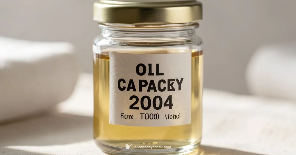 2004 Tundra Capacity - Oil Capacity Check