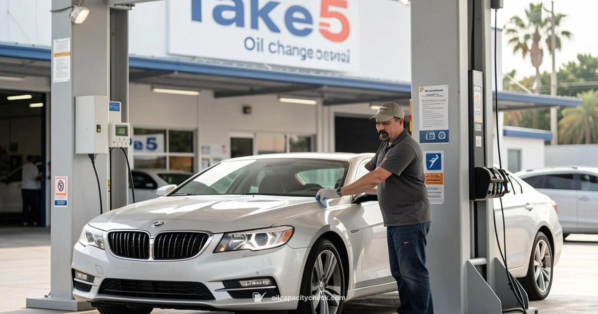 Oil Change at Take 5 Oil Change at Take 5 - Oil Capacity Check