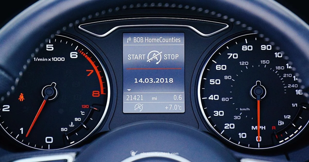 Oil Change Signs Guide - Oil Capacity Check