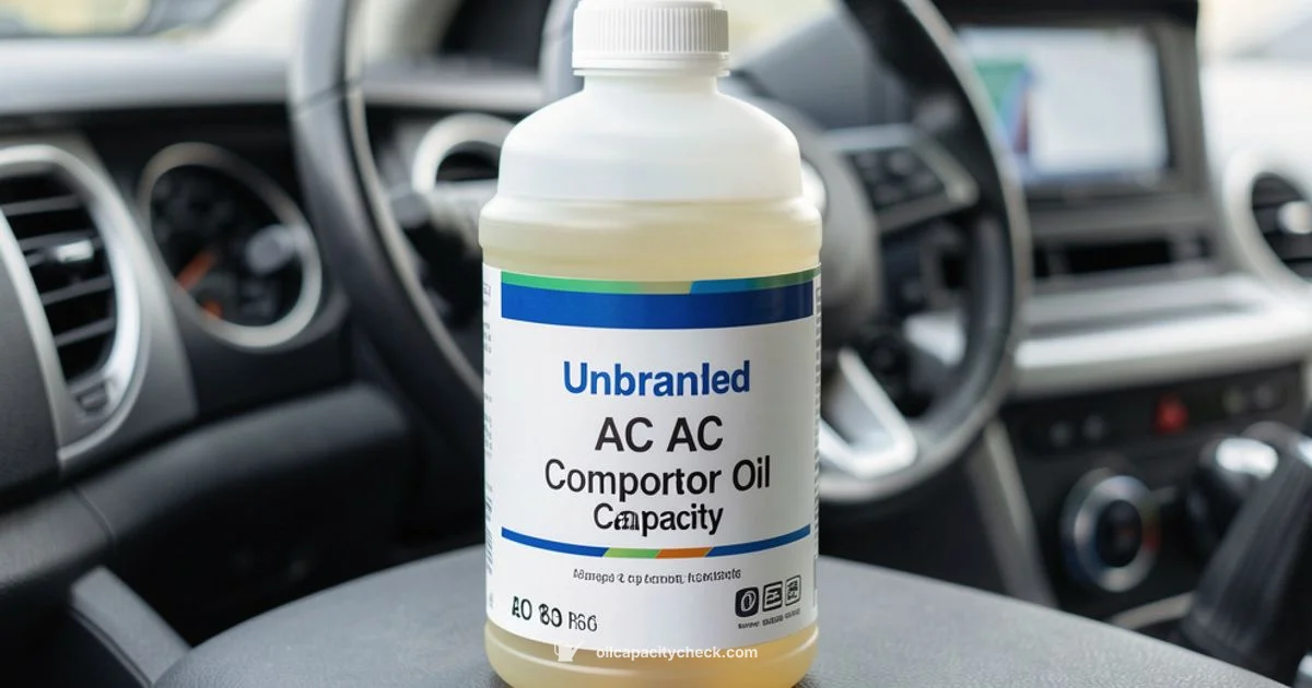AC Oil Capacity - Oil Capacity Check