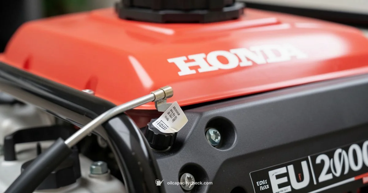 EU2000i Oil Guide - Oil Capacity Check