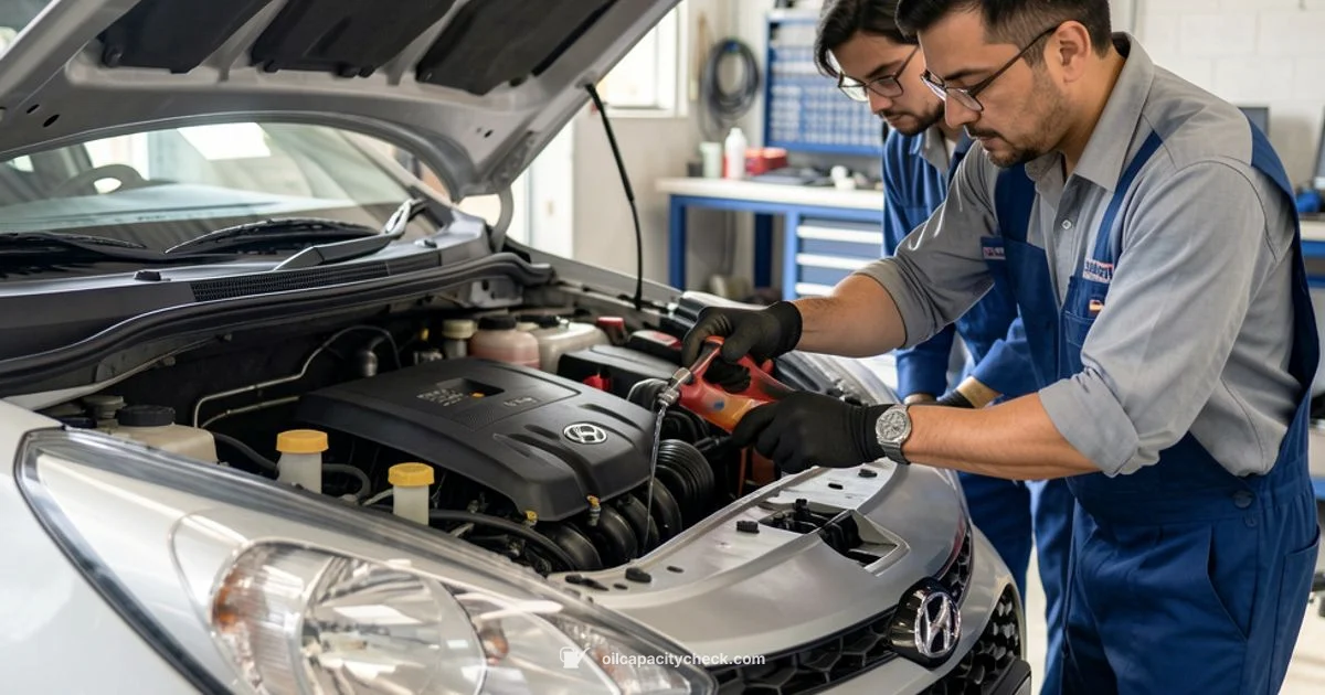 Grand i10 Oil Guide - Oil Capacity Check