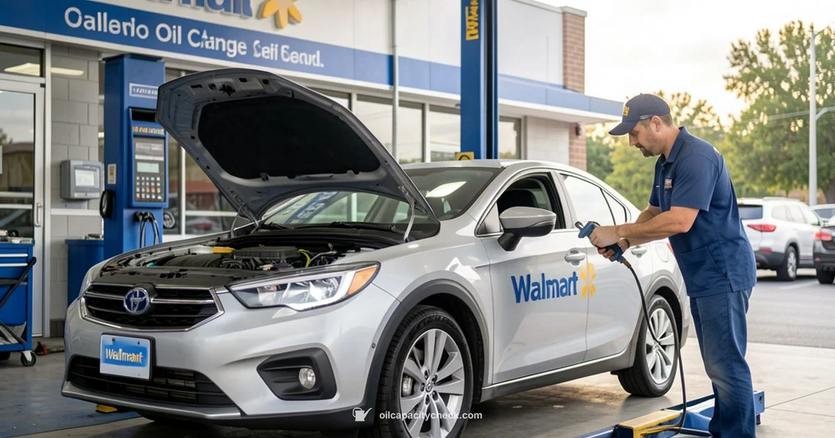 Oil Change at Walmart - Oil Capacity Check
