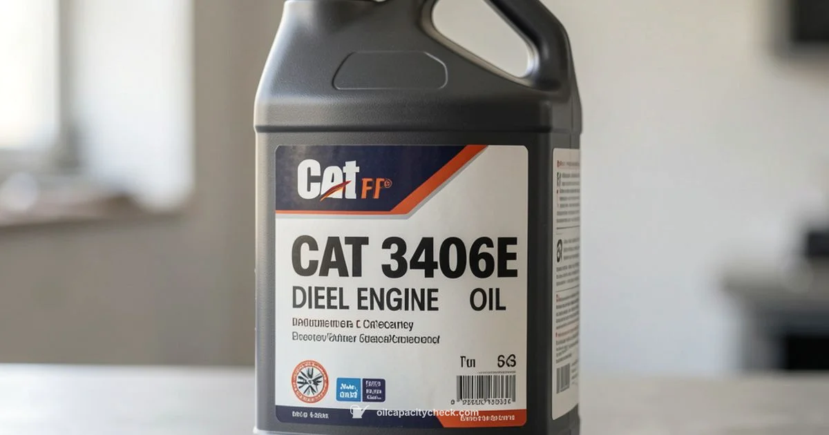 3406E Oil Capacity - Oil Capacity Check