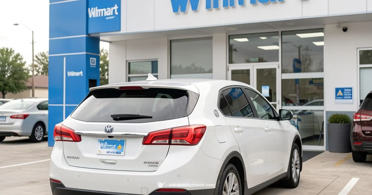 Walmart Oil Change - Oil Capacity Check