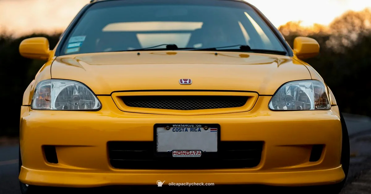 Civic 1.8L oil capacity - Oil Capacity Check