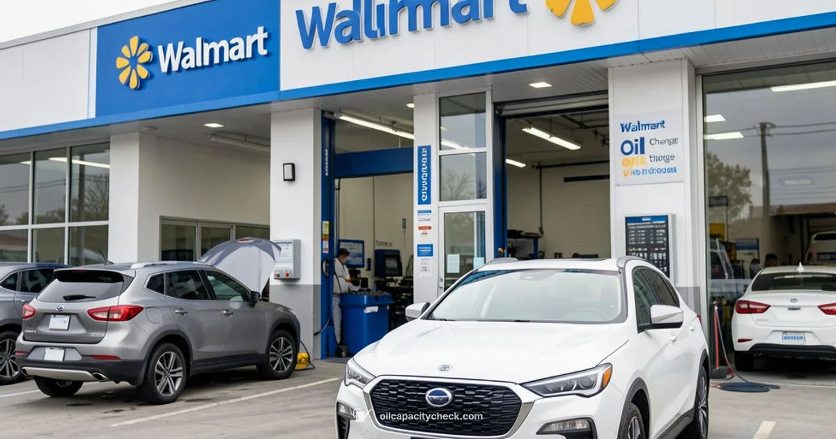 Oil Change at Walmart - Oil Capacity Check