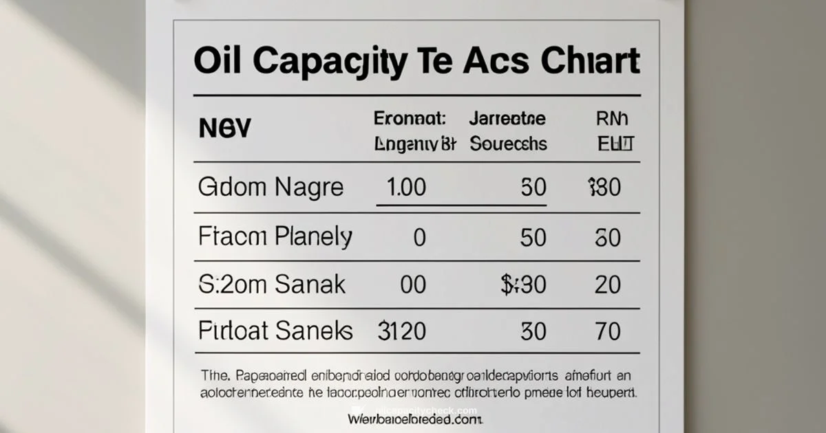 Oil Brand Guide - Oil Capacity Check