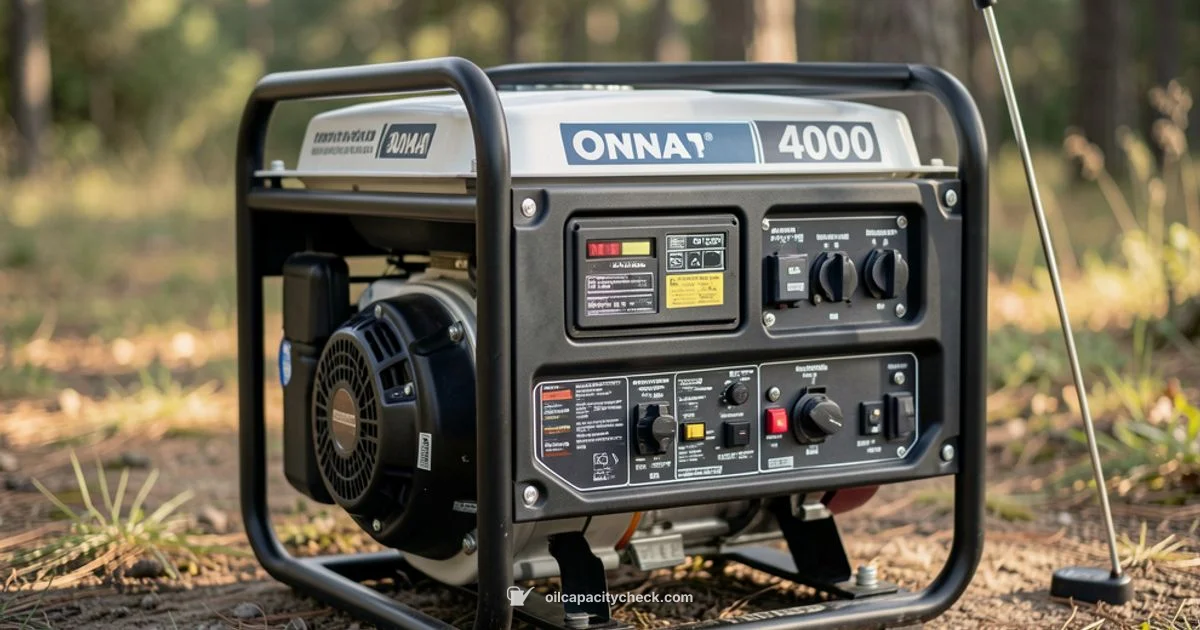 Onan 4000 Oil Capacity - Oil Capacity Check