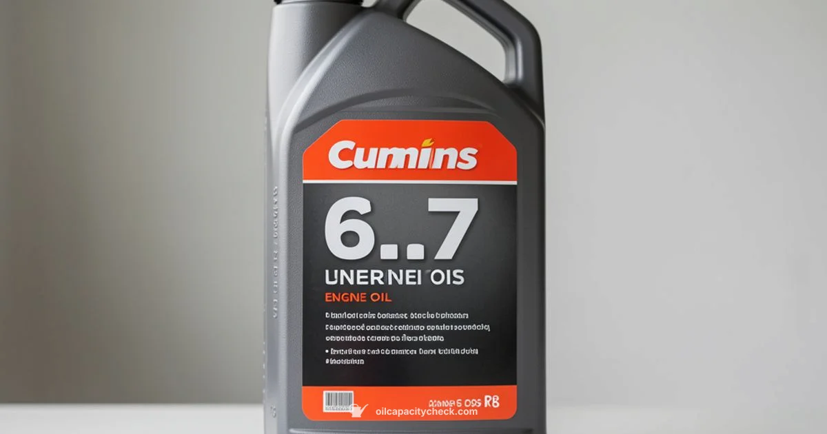 Cummins 6.7 Oil Capacity - Oil Capacity Check