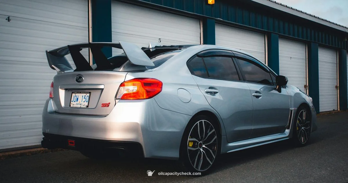 WRX Oil Capacity WRX Oil Capacity - Oil Capacity Check